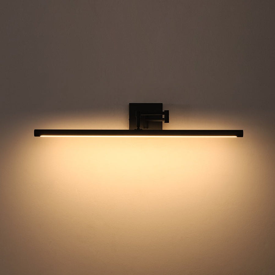 LightFixturesUSA - Adjustable Dimmable LED Linear Vanity Sconce Picture Light - Wall Sconce - Black - 