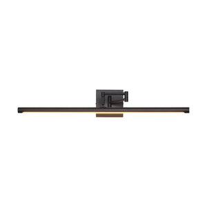 LightFixturesUSA - Adjustable Dimmable LED Linear Vanity Sconce Picture Light - Wall Sconce - Black - 