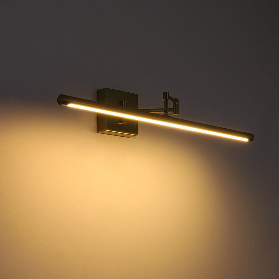 LightFixturesUSA - Adjustable Dimmable LED Linear Vanity Sconce Picture Light - Wall Sconce - Black - 