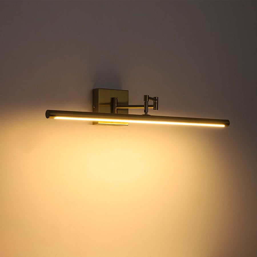 LightFixturesUSA - Adjustable Dimmable LED Linear Vanity Sconce Picture Light - Wall Sconce - Black - 