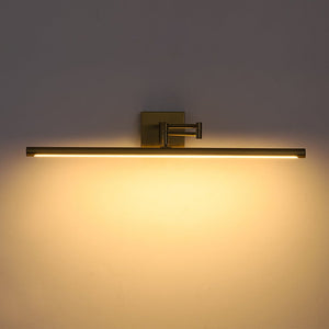 LightFixturesUSA - Adjustable Dimmable LED Linear Vanity Sconce Picture Light - Wall Sconce - Black - 