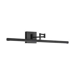 LightFixturesUSA - Adjustable Dimmable LED Linear Vanity Sconce Picture Light - Wall Sconce - Black - 