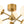 Load image into Gallery viewer, LightFixturesUSA - Adjustable Opal Glass Globe Brass Sputnik Semi Flush Mount - Ceiling Light - Brass - 
