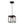 LightFixturesUSA - Aged Oak Iron Square Cage Single Kitchen Pendant Light - Pendant Light - 2 Packs - 
