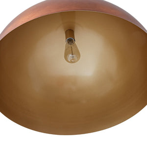 LightFixturesUSA - Antique Copper Style Iron Oversized Dome Pendant Light - Pendant Light - 23 in - 