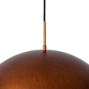 LightFixturesUSA - Antique Copper Style Iron Oversized Dome Pendant Light - Pendant Light - 23 in - 