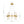 LightFixturesUSA - Art Deco 10 - Light Glass Globe Bubble Circle Chandelier - Chandelier - Brass - 
