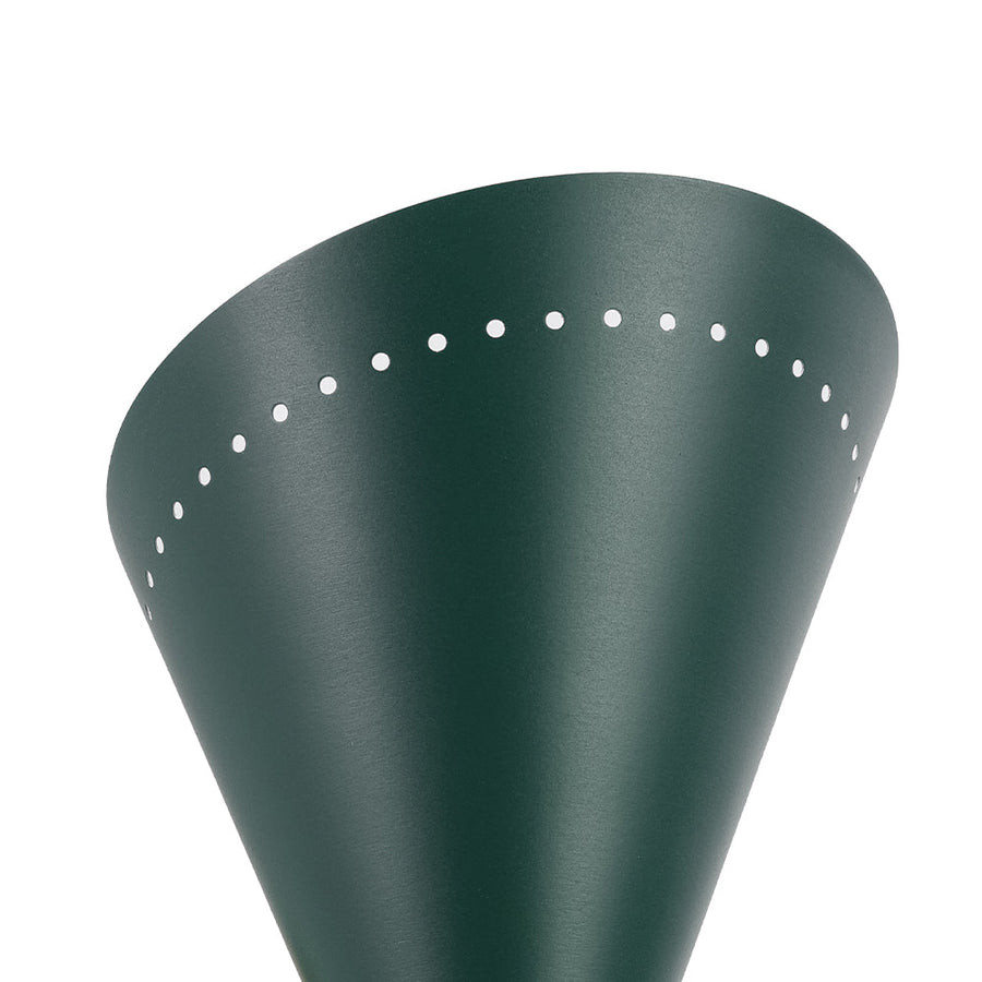 LightFixturesUSA - Art Deco 2 - Light Up Down Dual Cone Wall Sconce - Wall Sconce - Green + White - 2 Packs - 