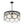 LightFixturesUSA-Art Deco 6-Light Tiered Water Glass Rounds Circle Chandelier-Chandelier-Black-