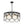 LightFixturesUSA-Art Deco 6-Light Tiered Water Glass Rounds Circle Chandelier-Chandelier-Black-