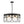 LightFixturesUSA-Art Deco 6-Light Tiered Water Glass Rounds Circle Chandelier-Chandelier-Black-