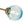 Load image into Gallery viewer, LightFixturesUSA - Art Deco 8 - Light Sputnik Blue Glass Bubble Semi Flush Mount - Ceiling Light - Brass (Pre - Order) - 
