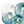 Load image into Gallery viewer, LightFixturesUSA - Art Deco Blue Hue Cluster Glass Globe Bubble Chandelier - Chandelier - 16 - Lt - 

