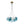 Load image into Gallery viewer, LightFixturesUSA - Art Deco Blue Hue Cluster Glass Globe Bubble Chandelier - Chandelier - 16 - Lt - 
