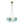 Load image into Gallery viewer, LightFixturesUSA - Art Deco Blue Hue Cluster Glass Globe Bubble Chandelier - Chandelier - 16 - Lt - 

