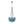LightFixturesUSA-Art Deco Cluster Blue Tinted Glass Globe Bubble Chandelier-Chandelier-13-Lt-