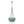 LightFixturesUSA-Art Deco Cluster Blue Tinted Glass Globe Bubble Chandelier-Chandelier-13-Lt-