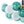 Load image into Gallery viewer, LightFixturesUSA - Art Deco Cluster Green Frosted White Glass Bubble Chandelier - Chandelier - Green + White - 
