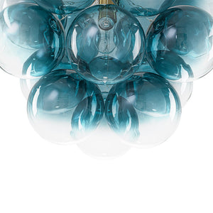 LightFixturesUSA - Art Deco Color 1 - Light Cluster Glass Globe Bubble Chandelier - Chandelier - Green Bubble - 