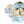 LightFixturesUSA - Art Deco Colorful Glass Cluster Bubble Semi Flush Chandelier - Chandelier - 24.8 in - 