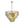 LightFixturesUSA - Art Deco Green Iridescent Swirl Glass Tiered Chandelier - Chandelier - Medium - 