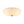 LightFixturesUSA-Art Deco Pleated Flower Shine Glass Semi Flush Mount-Ceiling Light-Opal-