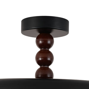 LightFixturesUSA - Art Deco Pleated Shade Round Dimmable LED Ceiling Light - Ceiling Light - 15.7 in - 