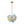 LightFixturesUSA-Art Deco Rainbow Cluster Colorful Glass Bubble Kids Chandelier-Chandelier-18.9 in-