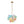 LightFixturesUSA-Art Deco Rainbow Cluster Colorful Glass Bubble Kids Chandelier-Chandelier-18.9 in-