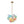 LightFixturesUSA-Art Deco Rainbow Cluster Colorful Glass Bubble Kids Chandelier-Chandelier-18.9 in-