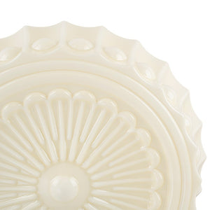 LightFixturesUSA - Art Deco Sculptural Milk Glass Schoolhouse LED Ceiling Light - Ceiling Light - 13.8 in - 