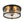 LightFixturesUSA-Black 2-Light Vintage Water Glass Drum Semi Flush Mount-Ceiling Light-13 in-