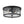 LightFixturesUSA-Black 2-Light Vintage Water Glass Drum Semi Flush Mount-Ceiling Light-13 in-