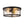 LightFixturesUSA-Black 2-Light Vintage Water Glass Drum Semi Flush Mount-Ceiling Light-13 in-