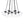 LightFixturesUSA - Black 7 - Light Cluster Clear Glass Oval Globe Chandelier - Chandelier - Black - 