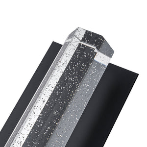 LightFixturesUSA - Black Linear bubble Crystal Tube Dimmable LED Wall Light - Wall Sconce - 1 Pack - 