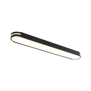 LightFixturesUSA - Black Minimalist Oval Dimmable LED Flush Mount Light - Ceiling Light - 39 in - 