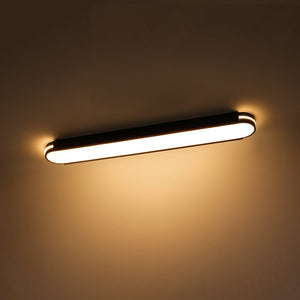 LightFixturesUSA - Black Minimalist Oval Dimmable LED Flush Mount Light - Ceiling Light - 39 in - 