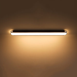 LightFixturesUSA - Black Minimalist Oval Dimmable LED Flush Mount Light - Ceiling Light - 47 in - 