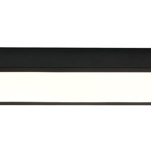 LightFixturesUSA - Black Minimalist Oval Dimmable LED Flush Mount Light - Ceiling Light - Black - 