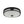 Load image into Gallery viewer, LightFixturesUSA - Black Round Frosted Crackled Glass Flush Mount Light - Ceiling Light - 16.1 in - 
