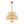 LightFixturesUSA - Bloom 10 - Light Cluster Amber Glass Round Bubble Chandelier - Chandelier - Brass - 