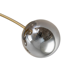 LightFixturesUSA - Bloom 12 - Light Smoked Glass Bubble Semi Flush Chandelier - Chandelier - Brass (Exclusive Offer) - 