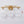 LightFixturesUSA - Bloom 3 - Light Pleated Clear Glass Flower Vanity Wall Sconce - Wall Sconce - Brass - 