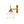 LightFixturesUSA - Bloom 3 - Light Pleated Clear Glass Flower Vanity Wall Sconce - Wall Sconce - Brass - 