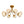 LightFixturesUSA - Bloom 8 - Light Rippled Glass Globe Bubble Round Semi Flush - Ceiling Light - Brass - 