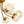 LightFixturesUSA - Bloom 8 - Light Rippled Glass Globe Bubble Round Semi Flush - Ceiling Light - Brass - 
