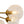 LightFixturesUSA - Bloom 8 - Light Rippled Glass Globe Bubble Round Semi Flush - Ceiling Light - Brass - 