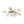 LightFixturesUSA-Bloom Brass 12-Light Ribbed Glass Bubble Semi Flush Chandelier-Chandelier-Brass (Exclusive Offer)-