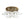 LightFixturesUSA - Bloom Brass 6 - Light Tiered Rippled Glass Round Semi Flush Mount - Ceiling Light - 25 in - 